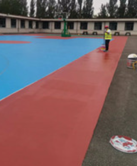 五莲旧篮球场地面改造翻新整改   